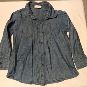 Crazy 8 Button down long sleeve top sz 4